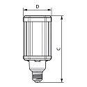Philips LED Leuchtmittel TrueForce LED HPL, E27, 40-28W, 4000K, matt