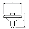 Philips Philips Halogen-Metalldampflampe HIPAR CDM-R111 ELITE, Keramiktechnologie, GX8.5, 35W 3000K 1200lm 36000cd 10�, CRi 90