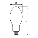 Philips LED Leuchtmittel TrueForce Core LED HPL, E27, 20-13W, 4000K, matt