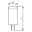 Philips LED Leuchtmittel CorePro LEDcapsule, GY6,35, 1,8W, 2700K