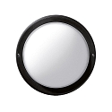 Wand- und Deckenleuchte EKO 21, E27, 1x15W, TC-TSE, IP44, IK06, Glas opal, schwarz