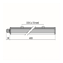Performance in Lighting LED Feuchtraumleuchte NORMA+ 60, 27W, 4000K, 3258lm, IP65, IK09, statisch, grau / opal