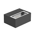 outdoor wall luminaire ORION H B static IP65, anthracite, lacquered 