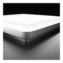 Performance in Lighting wall and ceiling luminaire WL 260 OPAL SQUARE static IP20, silver, lacquered dimmable