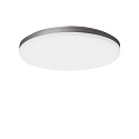 wall and ceiling luminaire WL 270 OPAL ROUND static IP20, silver, lacquered dimmable