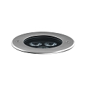 floor recessed luminaire CRICKET+ 15 C/M passable, static IP67, stainless steel 