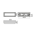 Performance in Lighting LED Wandleuchte MULTI+ 35, 6W, 3000K, 417lm, IP65, IK10, statisch, opal, schwarz