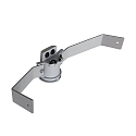 mast top GUELL 2.5 1-fold, grey, powder coated