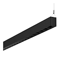 LED Pendelleuchte SL764+ PL LV S/C, 41W, 3000K, 5570lm, IP30, IK05, DALI, bildschirmarbeitsplatztauglich, schwarz