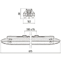 Performance in Lighting LED Industrie-Leuchte ACRO PRO EQ218PC S/EW 840 CL PW, IP66 IK08, 61.5cm, 11.5-20W (multi) 4000K 1528-2506lm, schaltbar