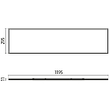 Performance in Lighting LED Einlege-Panel PLATO 1200 MP, IP40 IK06, 119.5 x 29.5xm, UGR<19, schaltbar, wei�, 32W 4000K 4245lm