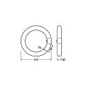 RADIUM LED R�hrenlampe ESSENCE RL-T9 C22 EM, Ringform, � 30cm, G10q, 12W 4000K 1320lm 120�