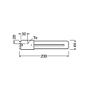 RADIUM LED Lampe ESSENCE LONG RL-LONG18 840/2G11 HF - Retrofit f. Ralux Long, EVG / 230V, Sockel 2G11, 8W 4000K 1000lm 140�, schaltbar