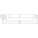 RADIUM LED RetroFit R�hrenlampe DC-TUBE LED T8 NEO 36 865/G13, 120cm, 19-21V DC / 700mA, G13, 13.9W 6500K 2422lm, DALI dimmbar