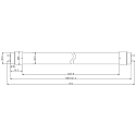 RADIUM LED R�hrenlampe DC-TUBE LED T8 NEO 58 840/G13, 150cm, 19.5-21.5V DC / 1200mA, G13, 24.3W 4000K 4200lm 160�, dimmbar