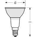 RADIUM LED Reflektorlampe STAR PAR16 DIM, E14, � 5cm, 4.8W 2700K 350lm 700cd 36�, CRi>90, dimmbar, Glas