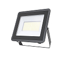 LED Flutlichtstrahler STAR 10000, IP65 IK06, Alu schwarz / Strukturglas, 100cm Kabel + Ventil, 74.1W 4000K 10000lm 100�