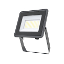 LED Flutlichtstrahler STAR 10000, IP65 IK06, Alu schwarz / Strukturglas, 100cm Kabel + Ventil, 74.1W 3000K 9300lm 100�