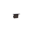end cap SMALL WING, black