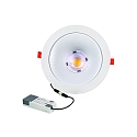 downlight GLAN S � 207MM Plug&Play rigid, CCT Switch, UGR < 19, multipower IP20, white 