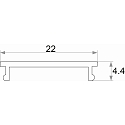 Rutec accessories profile cover VARDAflex ECO AC, white 200cm