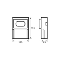 Rutec Feed-in connector Push Lock-W unicolour 10mm, IP20, for VARDAflex LED-Strips