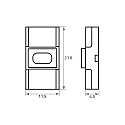 Rutec Direct connector Push Lock-W unicolour10mm, IP20, for VARDAflex LED-Strips