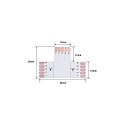 Rutec T/corner-Platine RGBW, 12mm, IP20, for VARDAflex LED-Strips