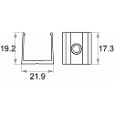 Rutec Zubeh�r f�r Outdoor LED Strip VARDAflex ECO AC (RU-S7493X) - Montageklammer, UV-best�ndig, wei�