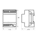 Rutec LED Steuerger�t KNX Aktor f�r VARDAflex, 12-24V, Reiheneinbau, mehrfarbig 4x1 Kanal, 4 Adressen, dynamisch