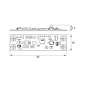 Rutec Zubeh�r f�r LED Strip f�r VARDAflex (einfarbig) - ProxiDimmer MONO f�r Aluprofile-CV, IP20, Gestensteuerung, 1-Kanal