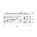 Rutec Zubeh�r f�r LED Strip f�r VARDAflex (CCT/TW) - ProxiDimmer SELECT f�r Aluprofile-CV, IP20, Gestensteuerung, 2-Kanal