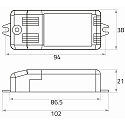 Rutec LED Konverter MICRO MD 350mA, 3-9,8W, PFC 0,96, 220-240V, dimmbar, IP20