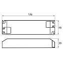 Rutec LED Netzger�t,12V, 60W, IP20, 100-240V AC, Schraubanschluss