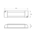 Rutec LED Konverter, 350mA, 3W-16W, WITH PFC ACTIV, 100-240V AC, statisch