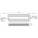 Rutec Outdoor LED Netzger�t 24V, 70-199,2W, IP67, 220-240V AC, dimmbar