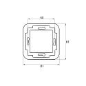 Rutec TFT LED RGB+W DMX Touchscreen, mit Alpha Nea Rahmen, 3-30V DC (exkl. BG), wei�, statisch, IP20