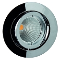 Alu-Druckguss-Einbaustrahler f�r MR16, IP20, � 8.2cm, mit Bajonett, ohne Fassung, schwenkbar, chrom