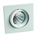 Alu die-cast Recessed spot QUADRO, swivelling, IP20, bayonet white matt