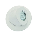 downlight GU10 round, swivelling GU10 IP20, white matt