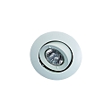 Alu-Druckguss Einbaustrahler MR16, IP20, � 11cm, kardanisch 40�/360�, mit Bajonett, ohne Fassung, wei� matt