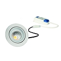 LED Einbaustrahler-Set GAIL ON/OFF, IP40, Plug&Play, 6W 3000K 718lm 36�, schaltbar, schwenkbar, wei�