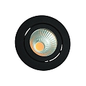 LED Einbaustrahler TALU, IP20, 350mA (exkl. BG), 8W 2700K 694lm 40�, CRi>90, dimmbar, schwenkbar, schwarz matt