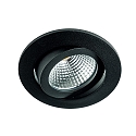 downlight TALU Plug&Play round, swivelling IP20, black matt dimmable