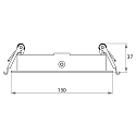 LED Einbaustrahler CORU-80K, IP20, rund, kardanisch, exkl. Leuchtmittel / Fassung / BG, wei�