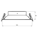 Rutec Projekt recessed luminaire CORU-80 round, swivelling IP20, black dimmable