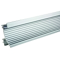 wall profile WEP26/70 built-in version, indirect, anodised aluminium