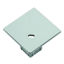 end cap EP30/30 square, built-in version, with feed-in option, aluminium