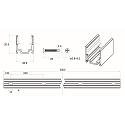 Rutec Projekt profile VARDAFLEX NEON / PLATIN SVQ/TVQ - 2M, aluminium