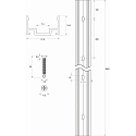 Rutec Projekt Zubeh�r f�r LED Strips VARDAFLEX PLATIN 272� TVQ - Aluprofil, 200cm 